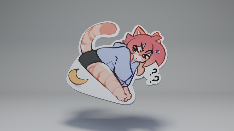 Banana? Yumi / Doodle Sticker – Yappcat