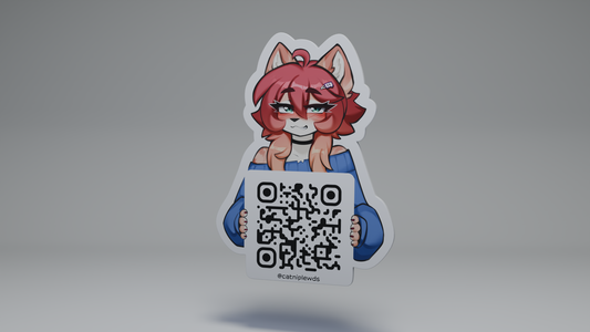 Catniplewds QR-Code / Sticker