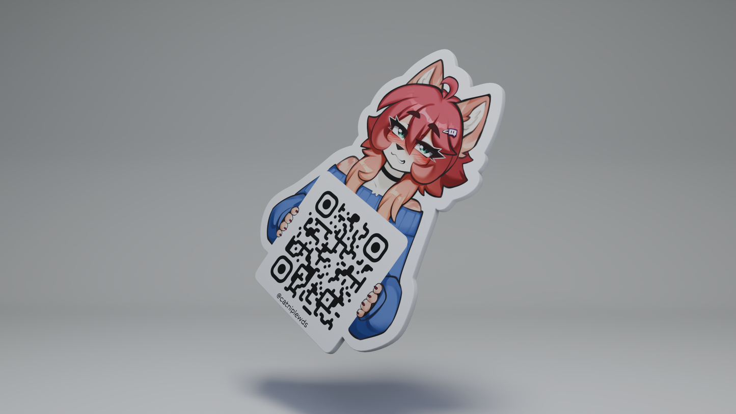Catniplewds QR-Code / Sticker