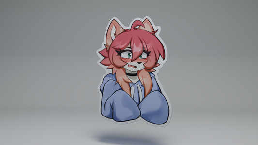 Irritated Yumi / Furry Sticker