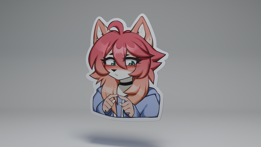 Shy Yumi / Furry Sticker