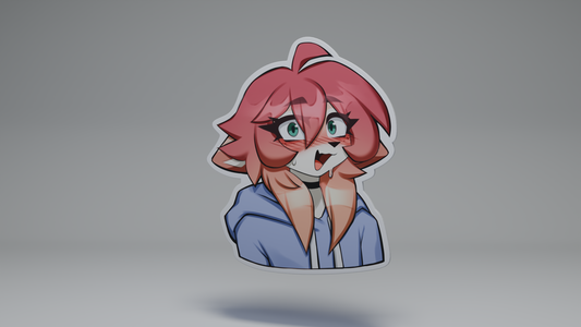 Nervous Yumi / Furry Sticker