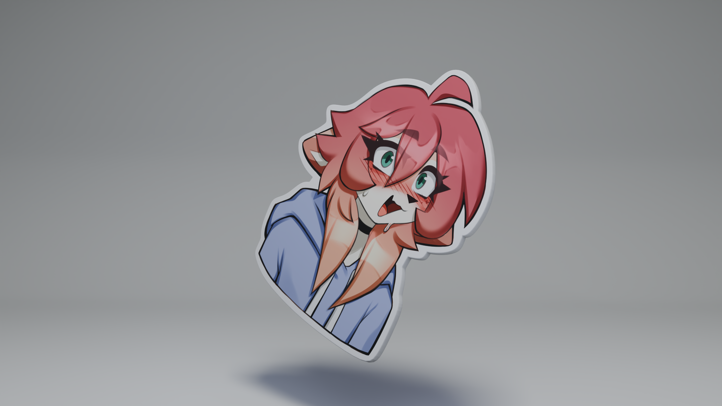 Nervous Yumi / Furry Sticker